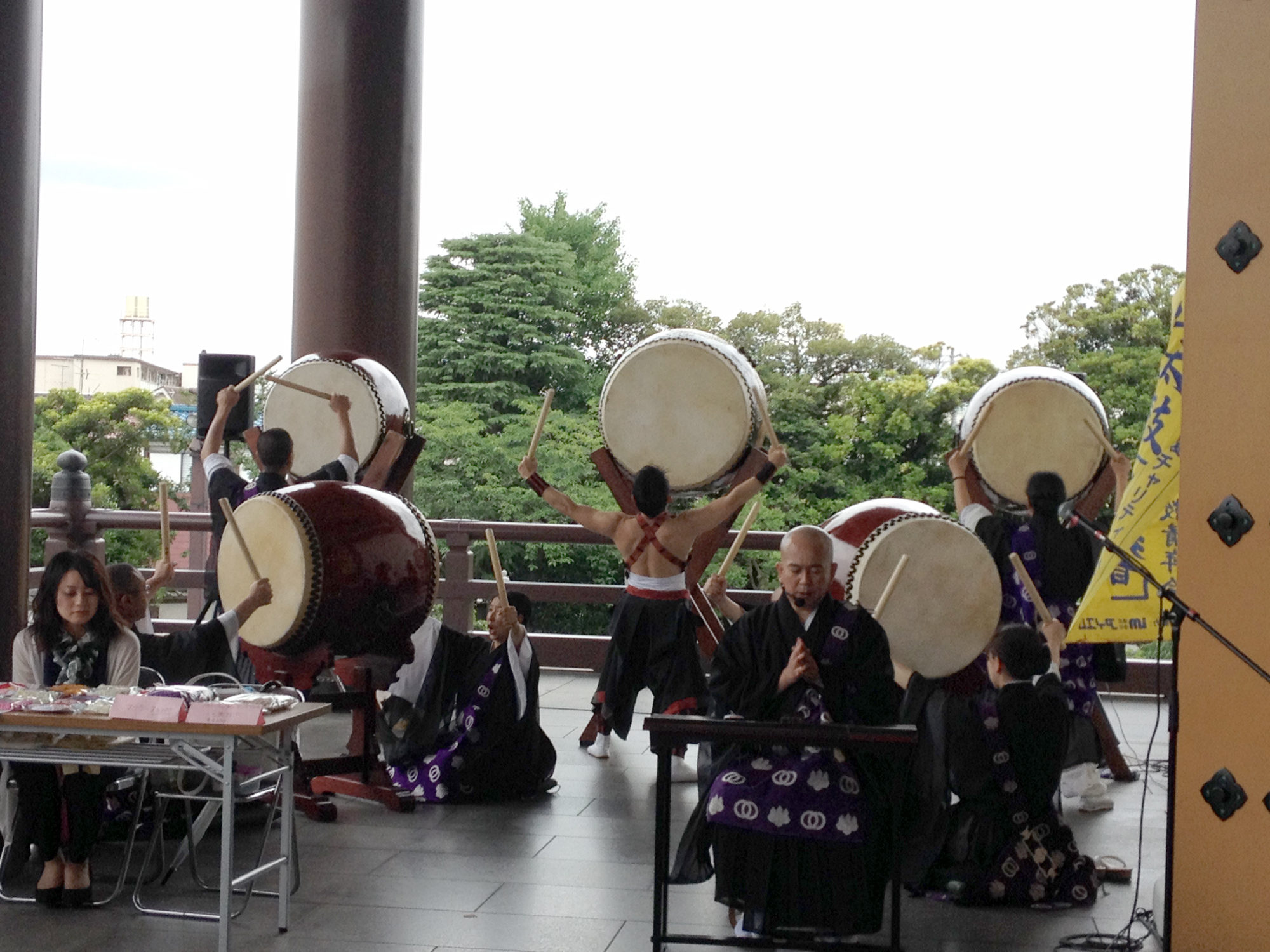 身体の芯に響く豊山の太鼓