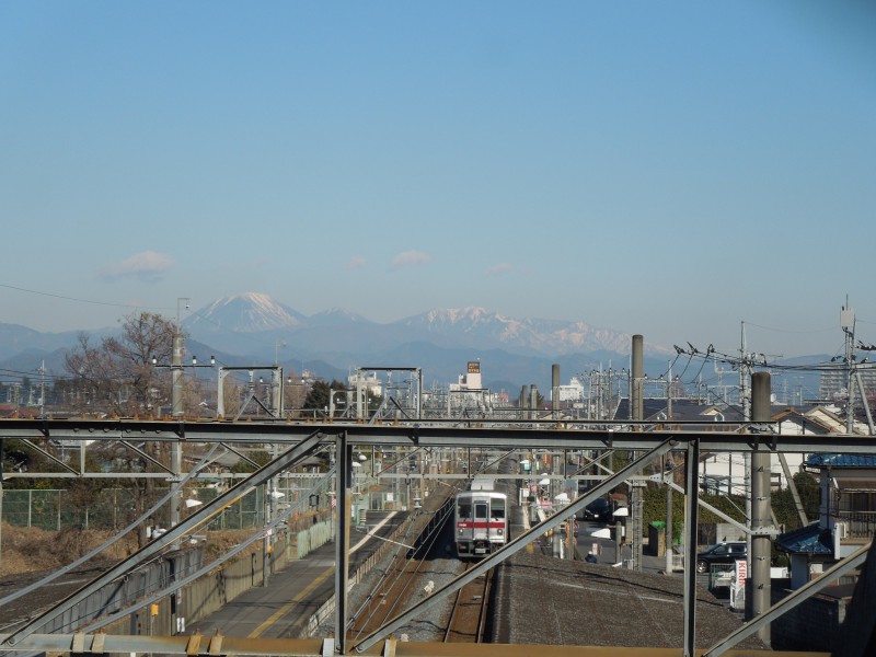 分福茶釜と男体山
